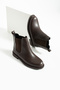 Women's Black Flat Heel Chelsea Boots - 7