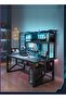 Multifunctional Computer Table And Office Desk With Single Layer Book Shelf 120cm