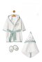100% Cotton Newborn Baby Boy Bathrobe Set Suitable for Use between 0-2 Years Old (Boxed) - 5