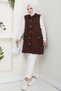 Women's Fringed Wear and Go Quilted Vest - 4