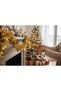 Christmas Ornament Decorated Tinsel Garland Glitter 2 m Gold Color Santa Claus Model - 4