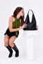 Dora Black Large Size Hand and Shoulder Bag - 7