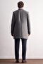 Gray Sword Collar Double-Breasted Comfort Fit Flexible Classic Coat 1008255164 - 5