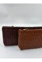 Zizo Baby Bag Genuine Leather Handmade Clutch Bag with Crossbody Strap - 3