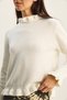 Women's Bone Ruffle Collar Detailed Knitwear Sweater Tk251152 60283821 - 6