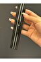Black and White Striped Zipper 21X2 cm - 2