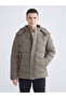 Lcwaikiki Classic Brown Standard Fit Hooded Men's Puffer Jacket