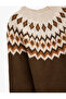 Long Sleeve Crew Neck Patterned Knitwear Sweater - 3