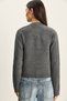 Women's Anthracite Pearl Bow Accessory Knitwear Cardigan Th251072 60283820 - 6