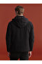 Vizyon New Season Black Hooded Men's Jacket - 5