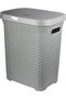 50L Laundry Basket with Lid - Spacious and Stylish Storage for Clothes, Toys, and More (Grey) - 2