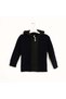 Navy Blue Boy's Hooded Zippered Knitwear Cardigan 1-5 Years Old
