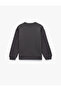 Long Sleeve Crew Neck Printed Raised Sweatshirt - 2