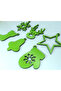 Christmas Ornament Red Felt Set 12 Pieces – 6 Different Shapes Decorative Tree and Home Ornament - 5