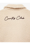 Buttoned Long Sleeve Plush Coat with Flap Pocket Detail - 5