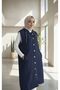 Women's New Season Quilted Vest with Hat - 2