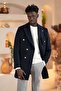 Italian Collar Woolen K Double-Breasted Cashmere Coat - 4