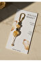 Abundance and Prosperity Natural Stone Keychain / Citrine - Pyrite