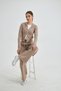 Women's Custom Made Modal Fabric Double Zipper Hooded Cardigan Mink - 5
