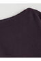Plum Boat Neck Women's Knitwear Sweater - 6