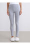 Vizyon New Season Anthracite Women's Elastic Waist Plain Underwear Tights - 2