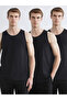 Large Size U-Neck Combed Cotton Men's Undershirt