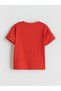 Özmarka New Season Red New Year's Themed Baby Boy Shorts Pajama Set - 3