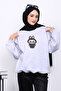 Light Gray Crew Neck Three Thread Sweat