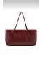 Knitted Detailed Faux Leather Dora Women's Shoulder Bag
