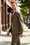 Men's Textured Buttoned Regular Fit Long Sleeve Shirt Jacket Adds Style to Everyday Outfits