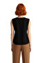 Women's Sleeveless Shirt Linen Look Woven Functional Durable Quality Comfortable Aesthetic - 5