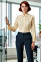 Women's Striped Waist Adjustable Shirt Functional Durable Quality Comfortable Aesthetic Stylish - 3