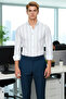 Men's Striped Button-Down Collar Long Sleeve Slim Fit Shirt Modern Elegance Ideal Choice Everyday Comfort - 3
