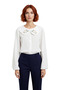 Women's Open Doll Collar Embroidered Shirt Functional Durable Quality Comfortable Aesthetic Casual - 4