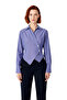 Women's Double-Breasted Cut Striped Long Sleeve Stylish Shirt Blouse Fitted Design Everyday Combinations - 4