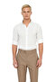 Men's Button-Down Collar Slim Fit Epaulet Detail Long Sleeve Easy-Iron Woven Shirt Modern Elegance - 4