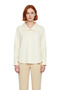 Women's Striped Oversized Shirt Offers Elegance with Modern Cut and High Collar Details, Comfortable to Wear - 4