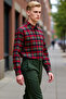 Men's Regular Fit Plaid Flannel Shirt Offers Everyday Elegance and Functional Durability with Aesthetic Appeal