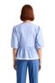 Checkered Patterned Front-Tie Women's Woven Blouse with Lace Detail Offers Summer Style and Aesthetic - 5