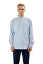 Men's Oversized Striped Seersucker Woven Shirts Modern Relaxed Fit Long Sleeve Everyday Elegance Combinations - 4