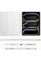 Case for iPad Pro 11-inch (M5/M4) 2025/2024, Trifold Stand with Pencil Holder (Light Gray) - 2