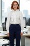 Women's Scarf Detailed Halter Neck Regular Fit Long Balloon Sleeve Woven Shirt Stylish and - 3