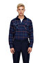Men's Regular Fit Long Sleeve Double Pocket Plaid Shirt Jacket Offers Winter Casual Elegance Stylish - 4