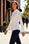 Women's Poplin Shirt Button Detail Long Sleeve Stylish and Comfortable Casual Style Functional Comfortable