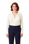 Women Shirt Collar Pocket Detail Woven Plus Size Long Sleeve Shirt Office Functional Modern - 4