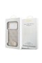 iPhone 17 Pro Case Licensed M-Safeli Gold Camera Frame with Stone Triangle Logo 4g Patterned Pink - 8