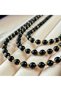Black Pearl Gold Necklace - 3