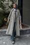 Trench Coat with Elastic Sleeves Mint Green - 4