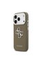 iPhone 17 Pro Compatible Case Original Licensed Grained 4g Metal Big Logo Cover Brown - 2