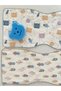 2-Pack 100% Cotton Organic Colored Muslin Baby Shoulder Cover / Shoulder Diaper Wipes / Bath Sponge Gift